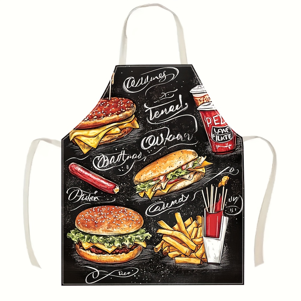 Home Cooking Fast Foods - 1pc Blackboard Fast Food Burger Graffiti