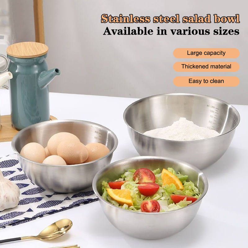 Home Cooking Cookbook - 1PC Stainless Steel Bowl Set With