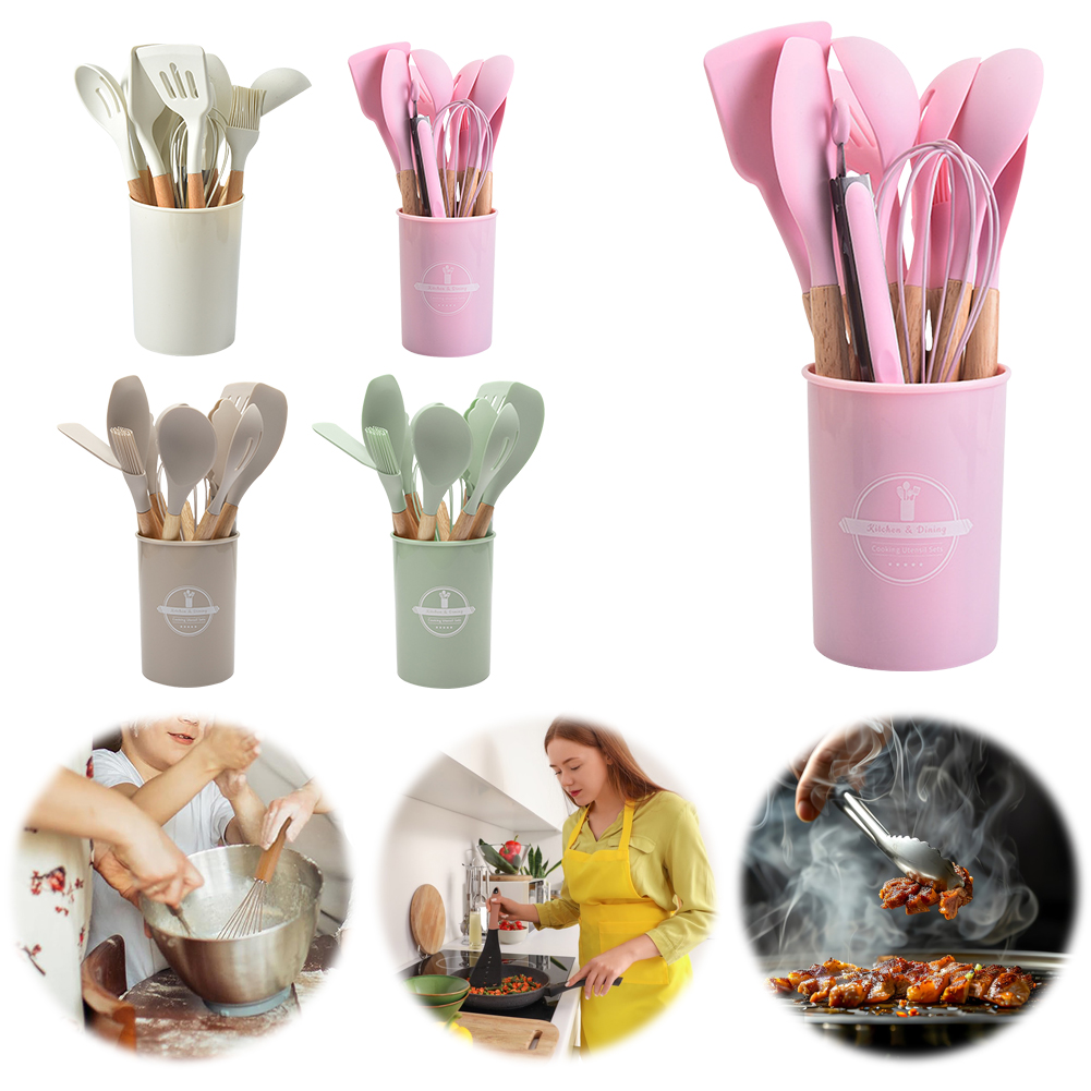 12Pcs Kitchen Utensil Set Heat - Home Cooking Cookbook review and price