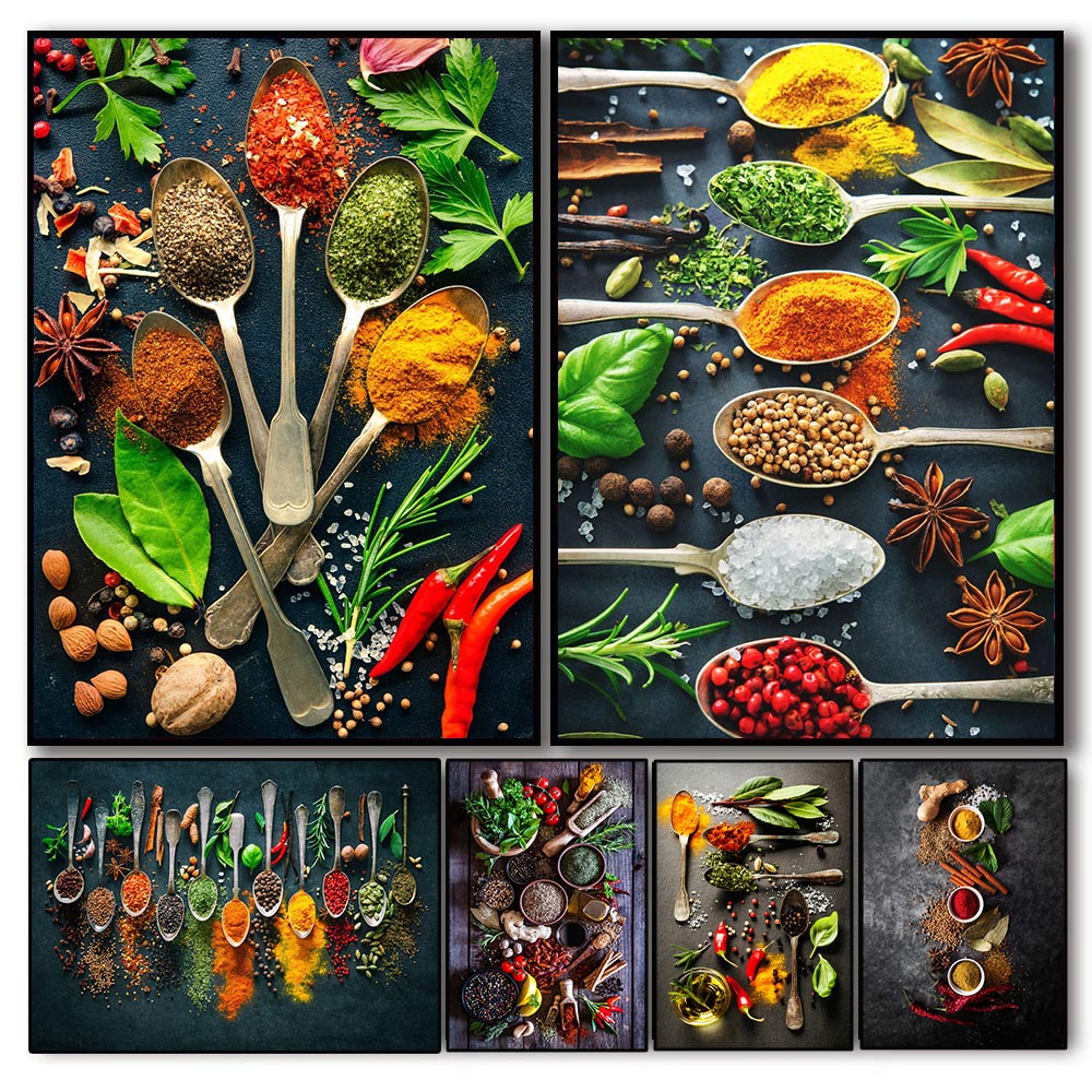 Herbs Spices Cooking Canvas Pa - Home Cooking Oil review and price
