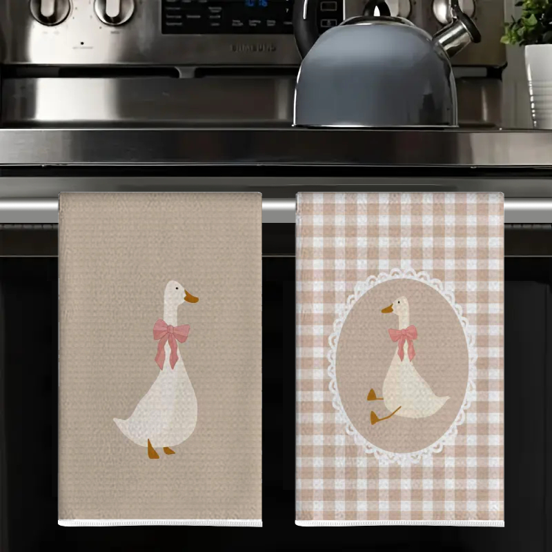 2Pcs, Cute Duck Kitchen Towels - Home Cooking Cookbook review and price