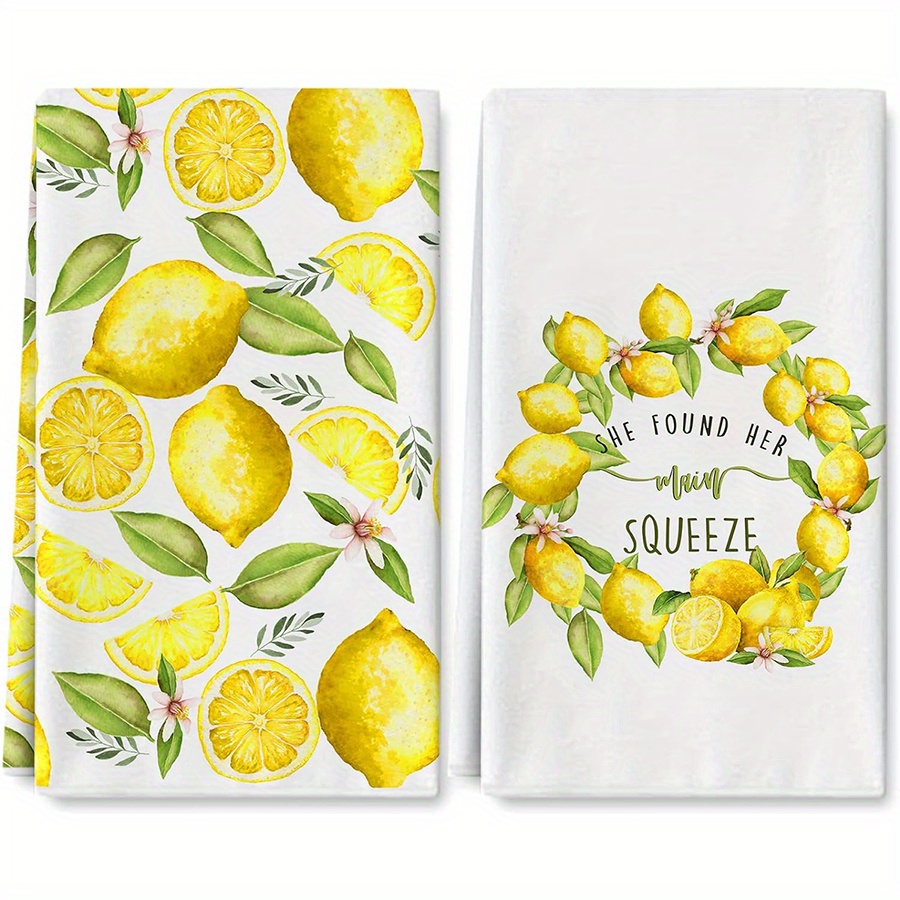 2Pcs, Lemon Wreath Kitchen Tow - Home Cooking Cookbook review and price
