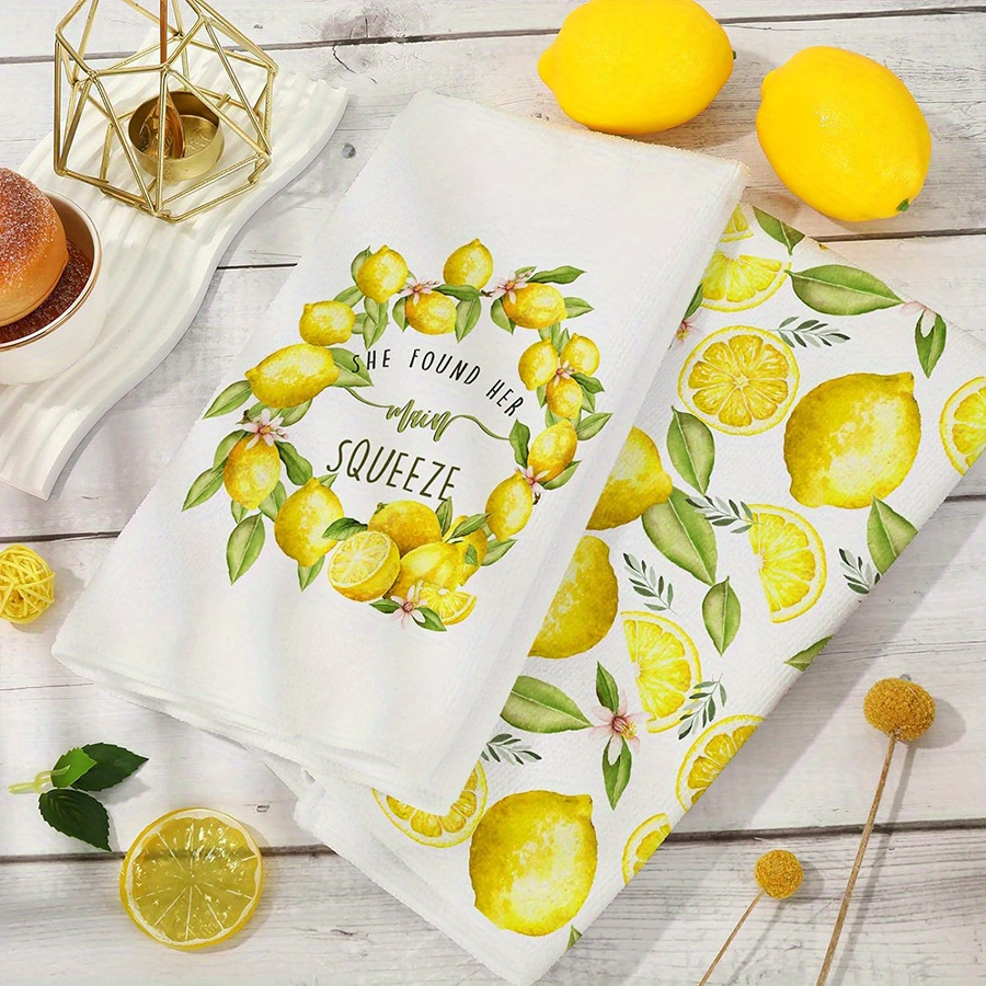 2Pcs, Lemon Wreath Kitchen Tow - Home Cooking Cookbook review and price