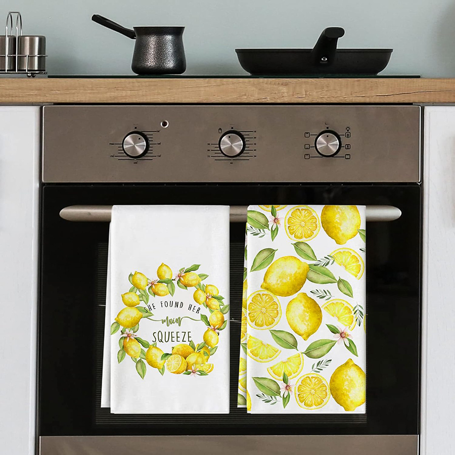 2Pcs, Lemon Wreath Kitchen Tow - Home Cooking Cookbook review and price