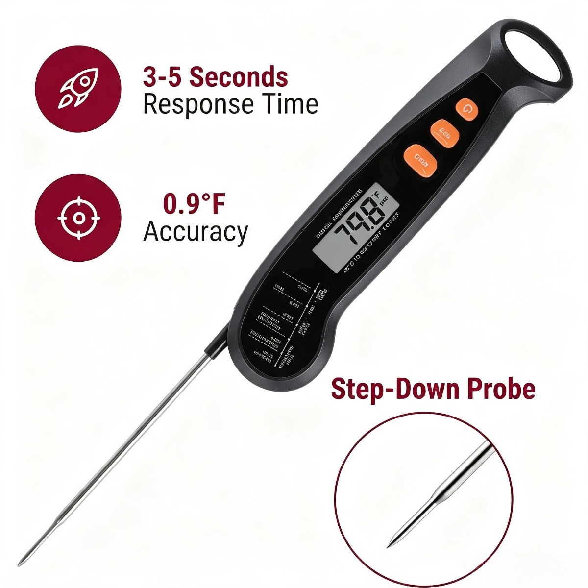 Digital Kitchen Food Thermomet - Home Cooking Fast Foods review and price
