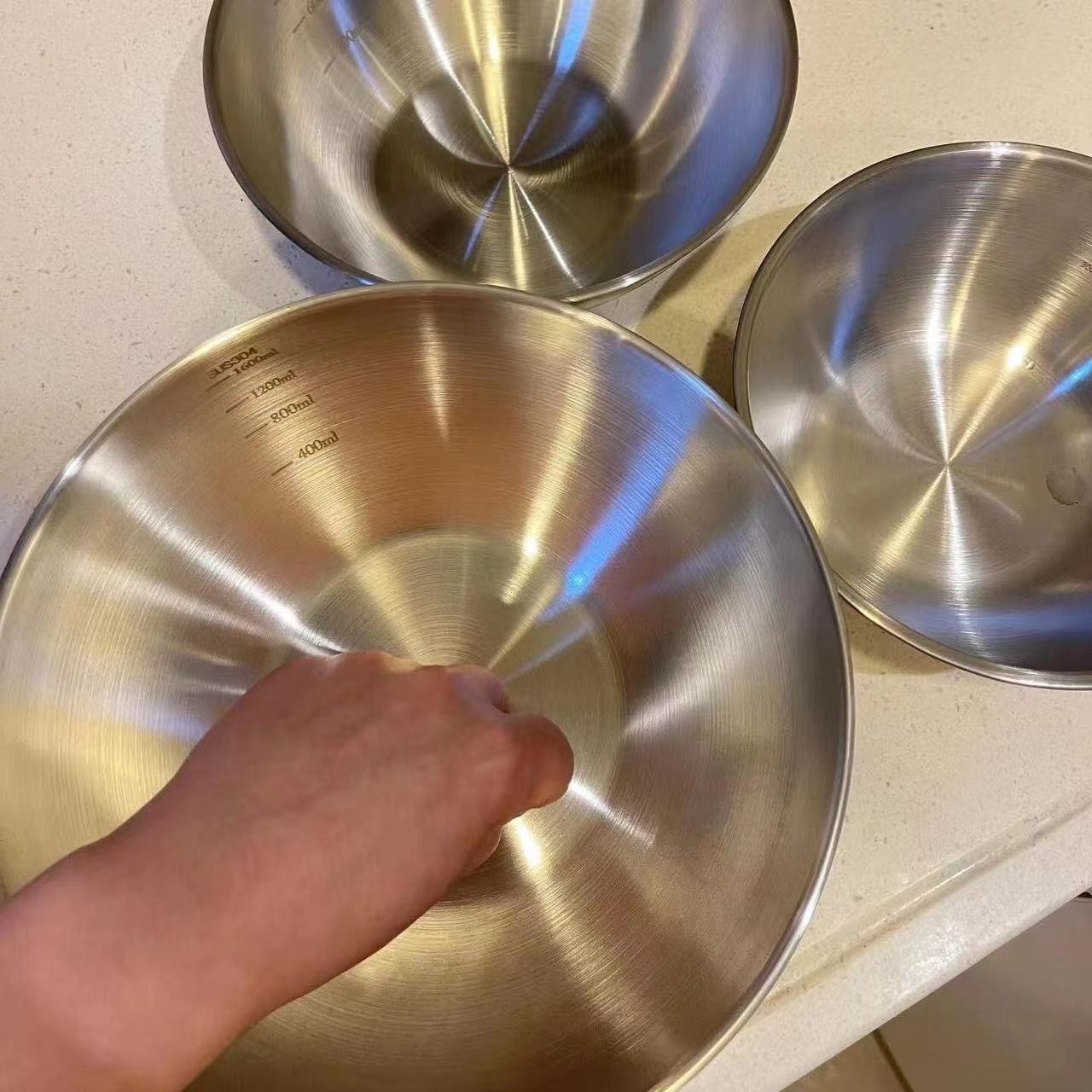 1-3 Stainless Steel Bowl Set w - Home Cooking Food review and price