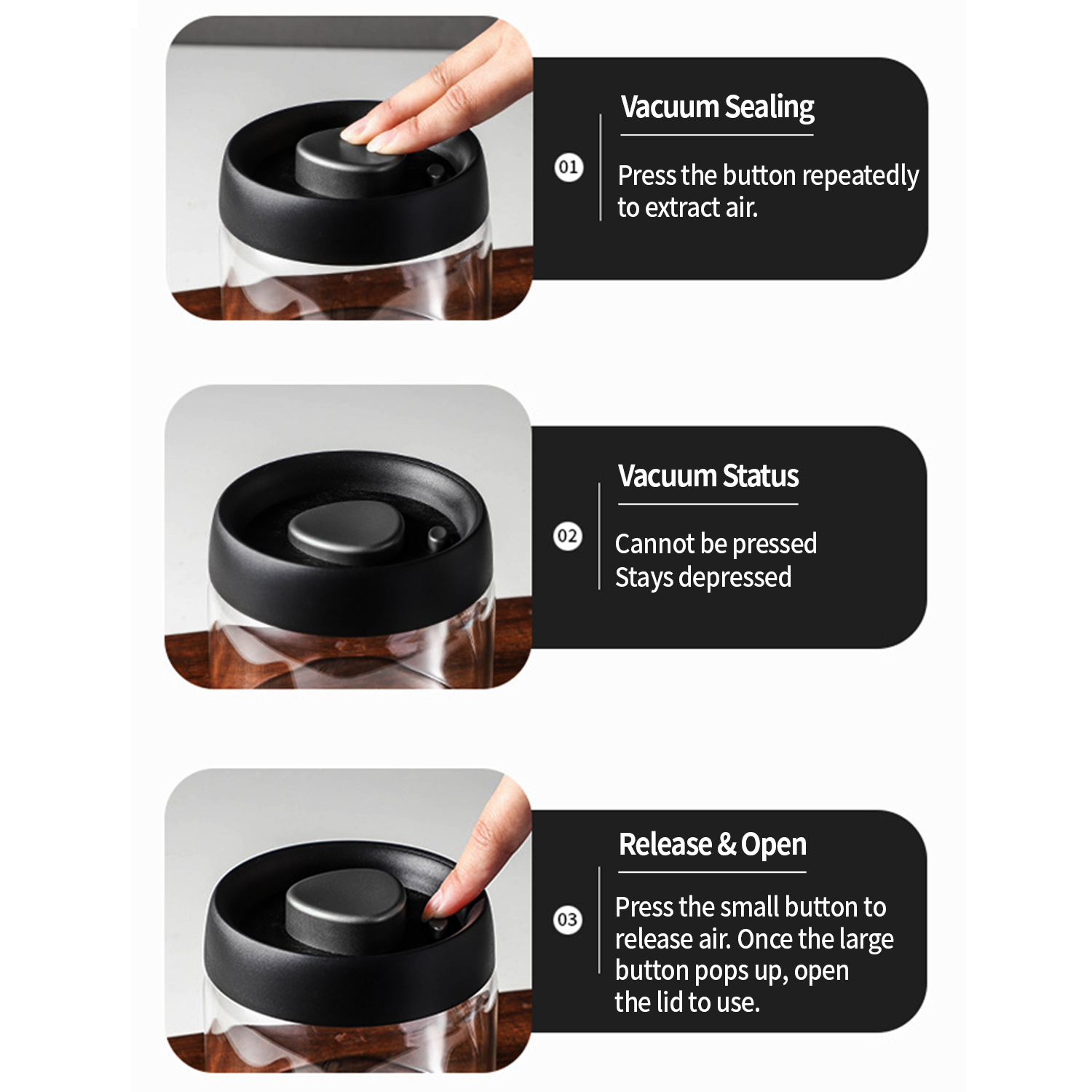 OANKR Vacuum Coffee Canister 5 - Home Cooking Food review and price