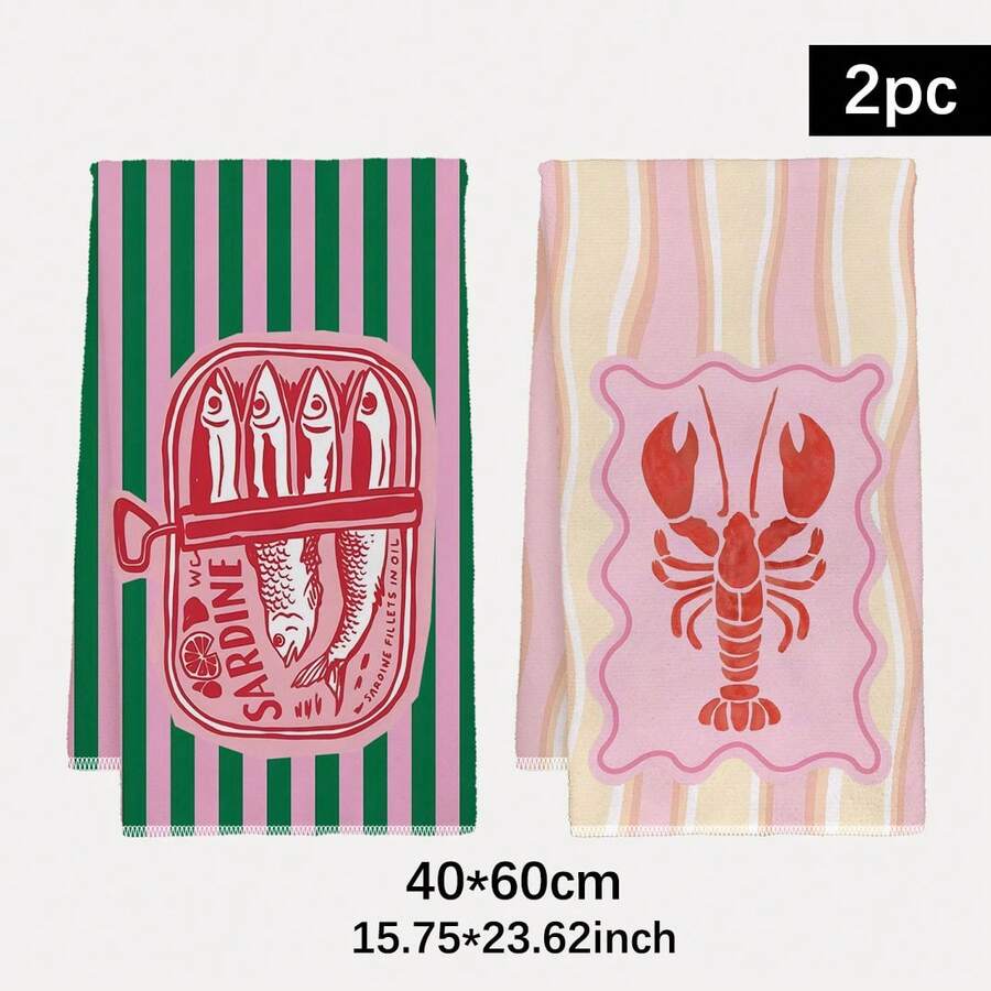 2Pcs, Pink and Green Striped S - Home Cooking Cookbook review and price