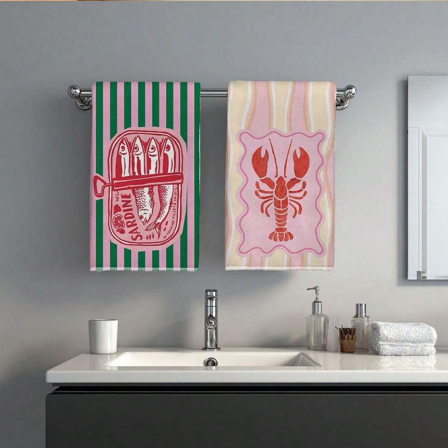2Pcs, Pink and Green Striped S - Home Cooking Cookbook review and price