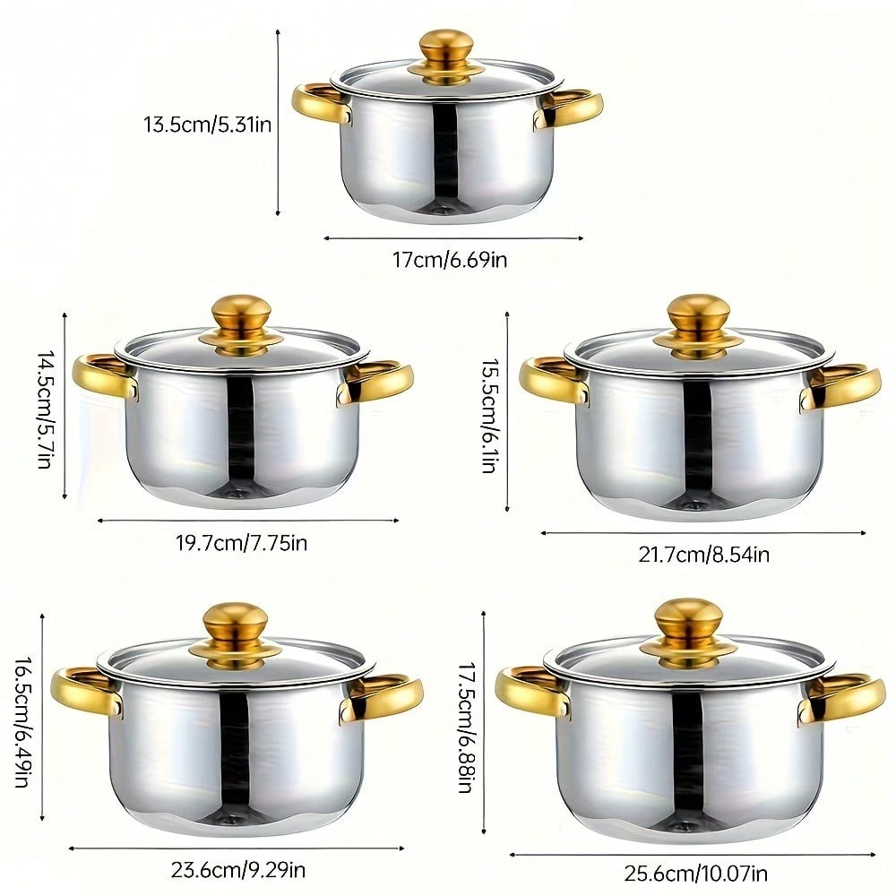 Stainless Steel Pot Set Modern - Home Cooking Cookbook review and price