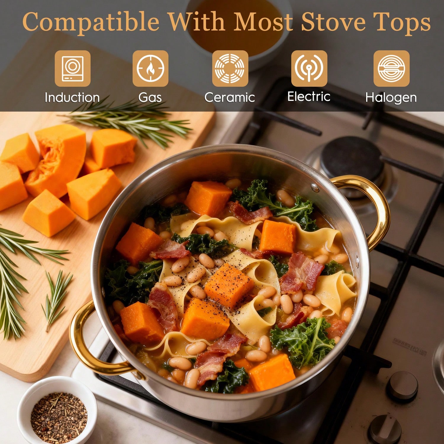 Stainless Steel Pot Set Modern - Home Cooking Cookbook review and price