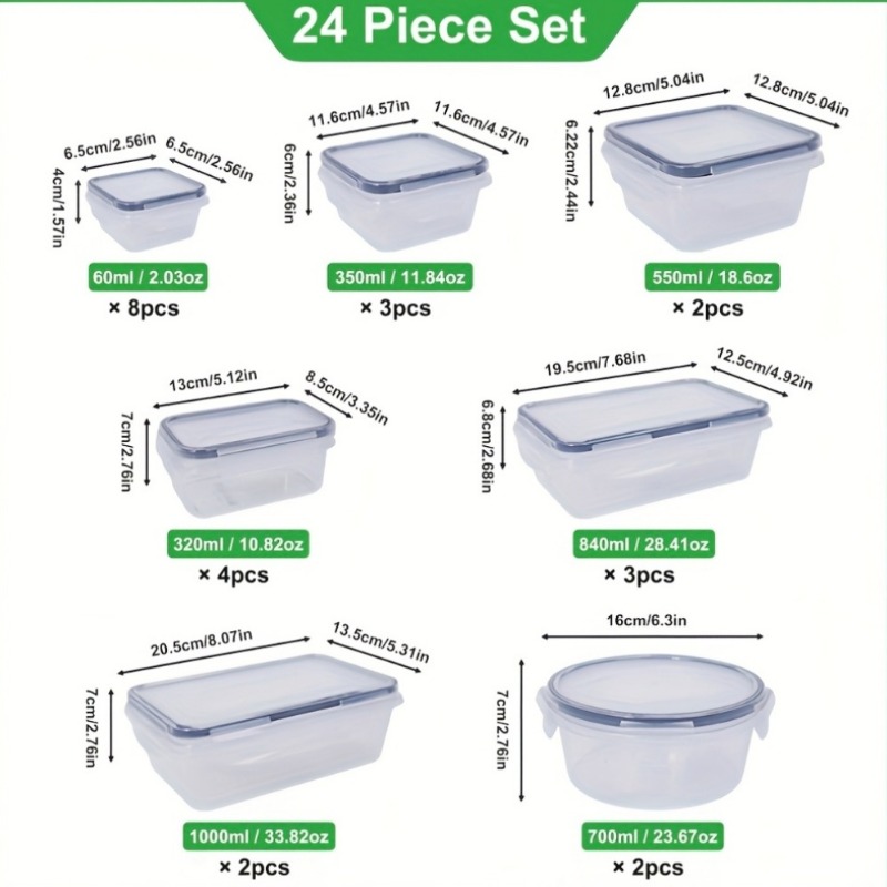 48PCS BPA-Free Food Storage Se - Home Cooking Food review and price
