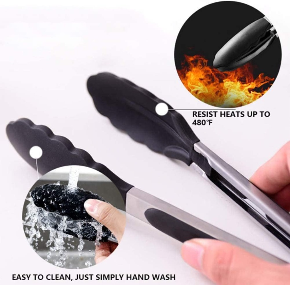 Multi-Size Lock Kitchen Tongs  - Home Cooking Cookbook review and price